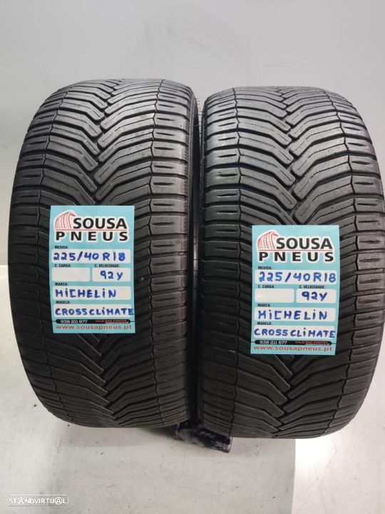 2 pneus semi novos 225-40r18 michelin - oferta dos portes 120 EUROS