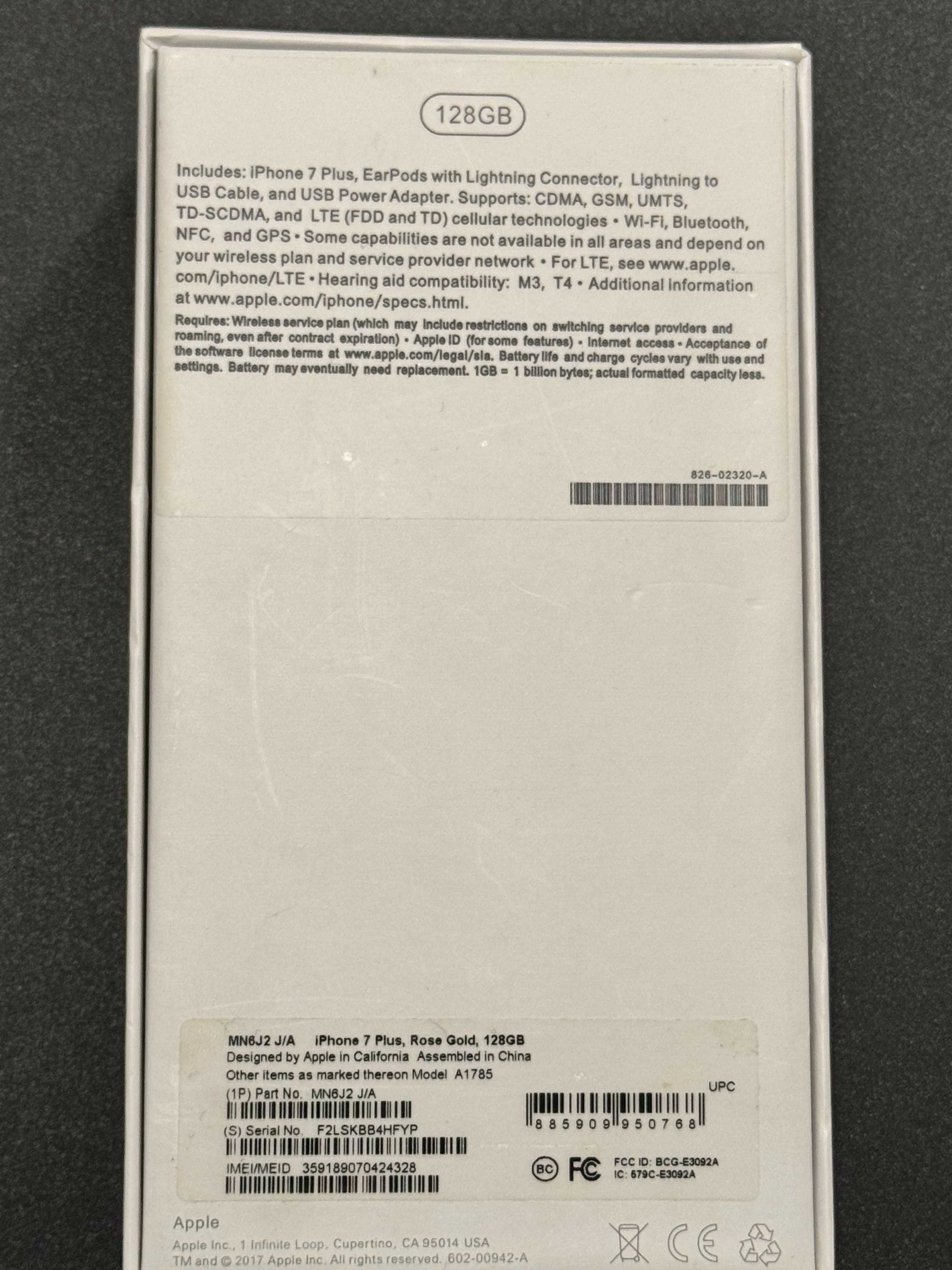 iPhone 7 Plus 128GB Rose Gold, świetny stan + pudełko i etui