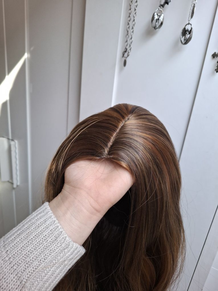 Peruka blond brąz jakość premium wig cosplay