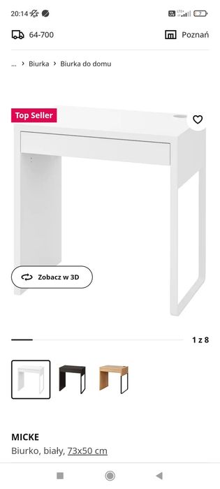 Biurko Ikea białe