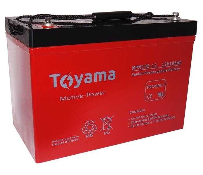 Акумулятор Toyama NPM 12V — 105 Ah Deep-Cycle AGM