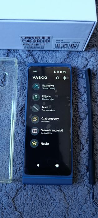 Vasco V4 translator. Tłumacz mowy. Cobalt blue.