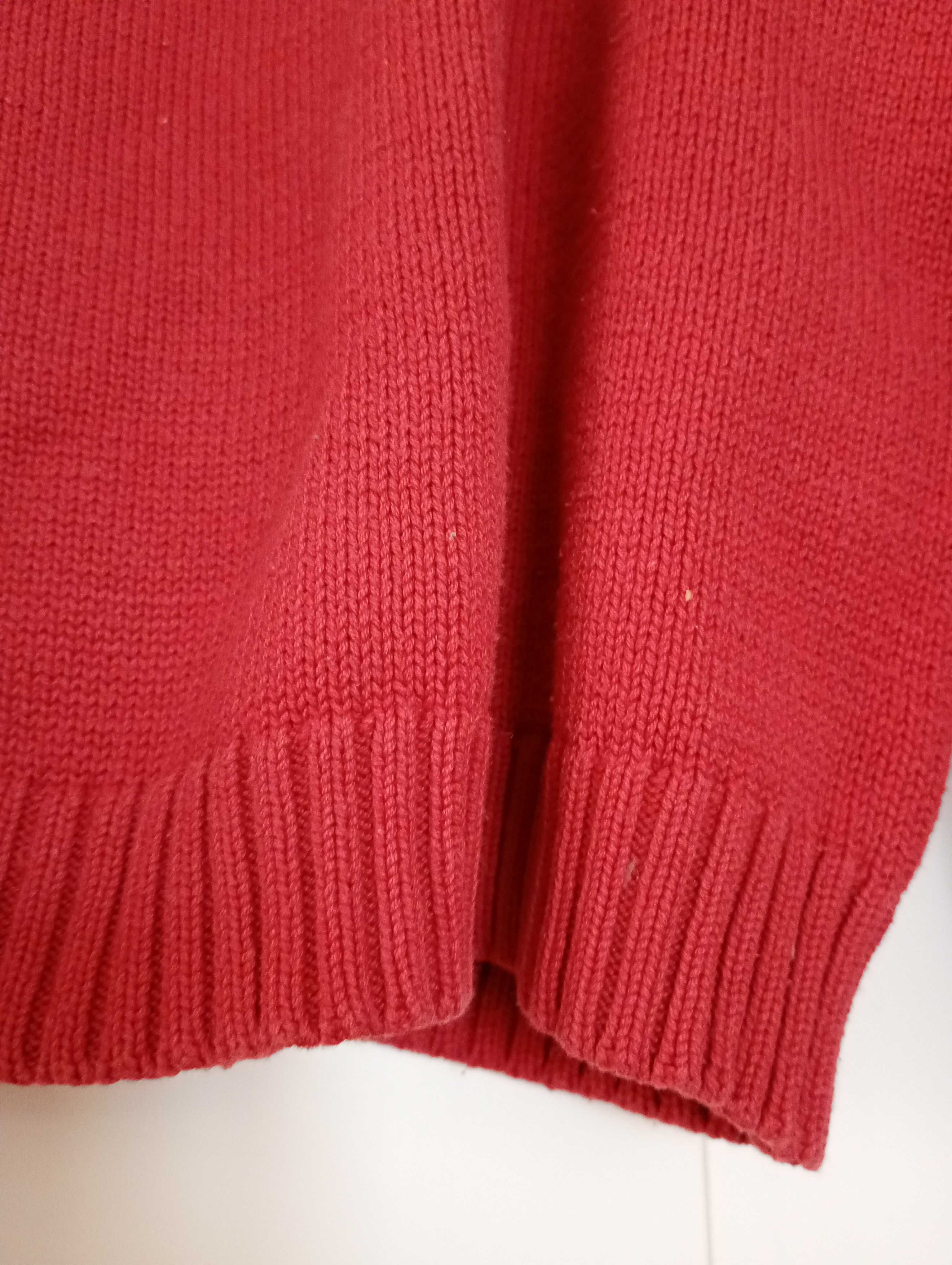 Reserved sweter męski bawełniany, koralowy r. XL/XXL