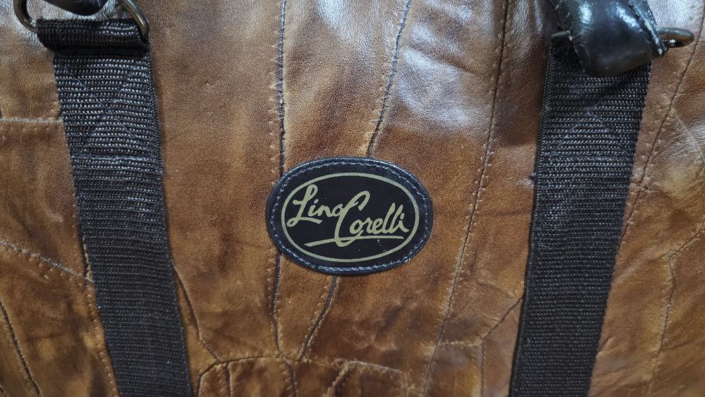 Mala de viagem em pele Lino Corelli