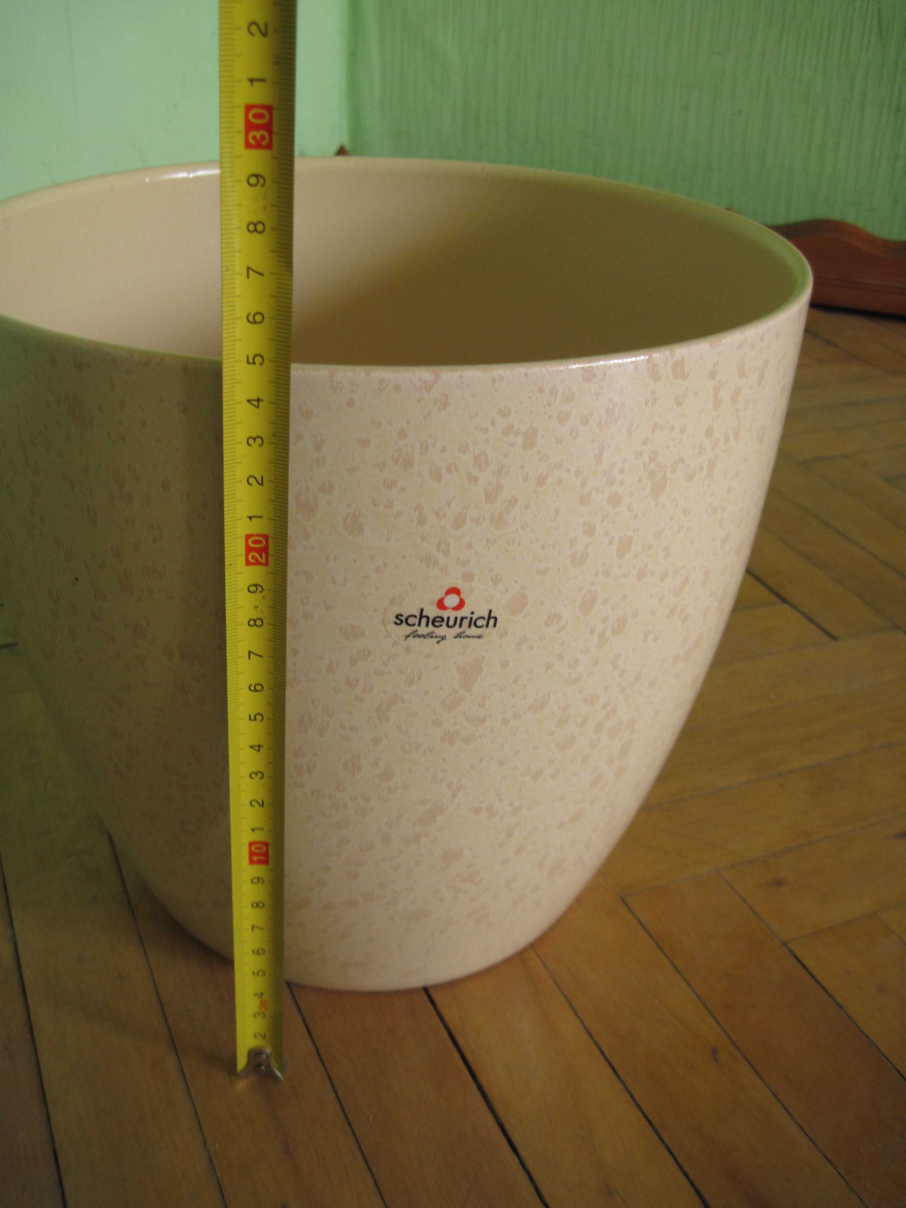 Вазон (кашпо) новий керамічний Scheurich (28 см діаметр)
