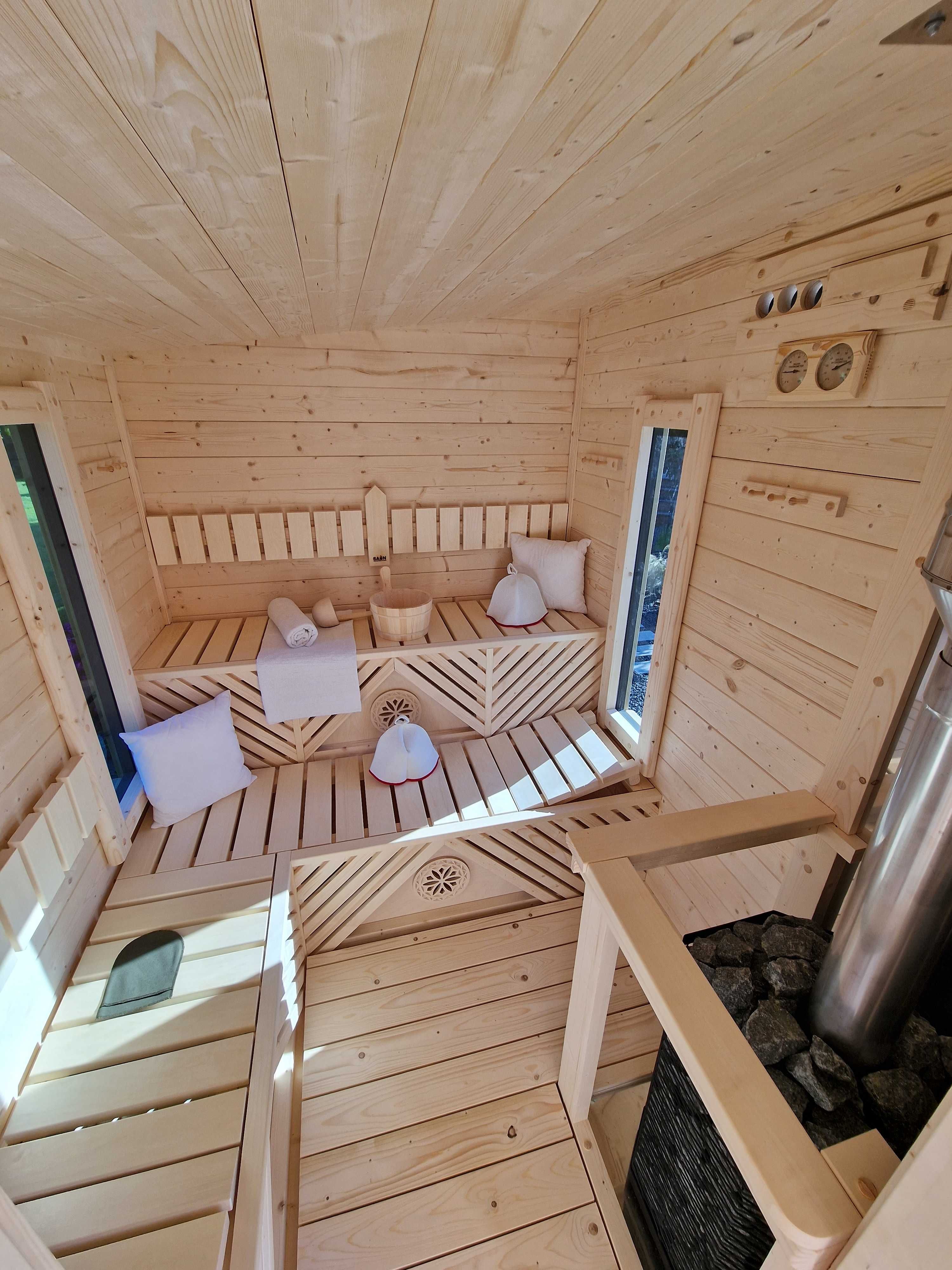 Sauna ogrodowa domek Piec na drewno od SAuN Biecz