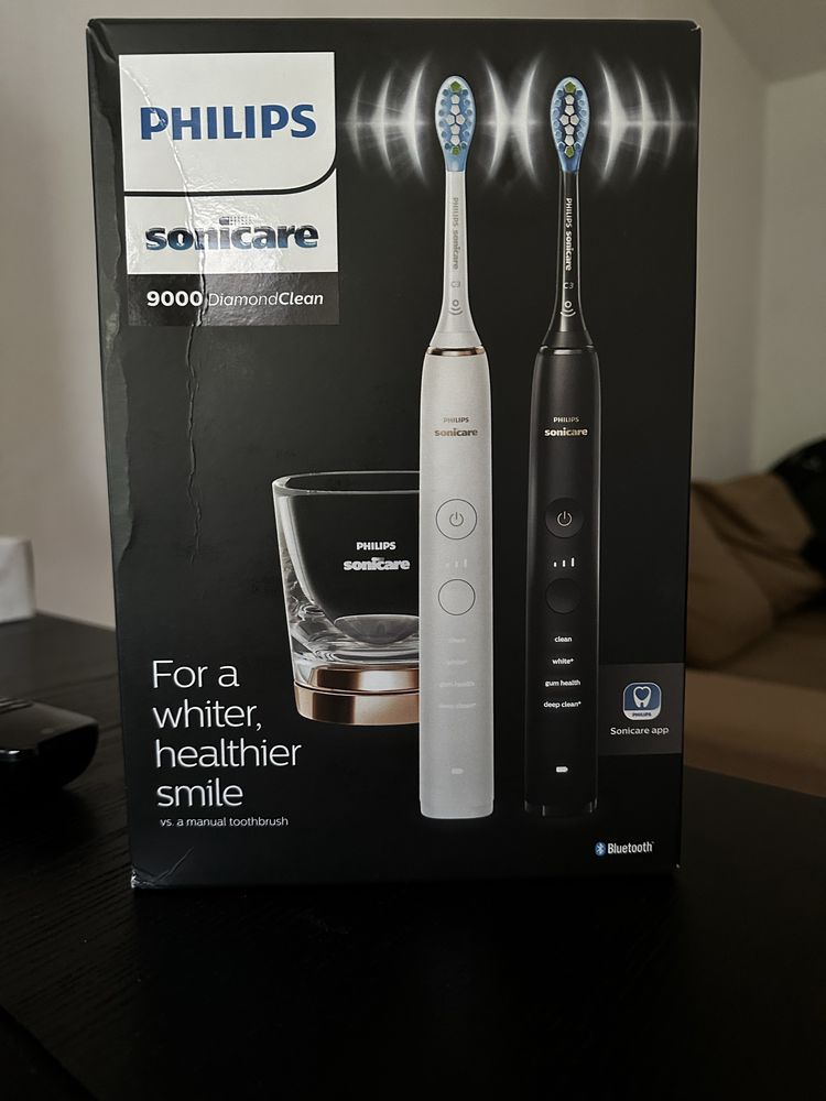 Sonicare 9000 DiamondClean Selado -  Branco e Preto