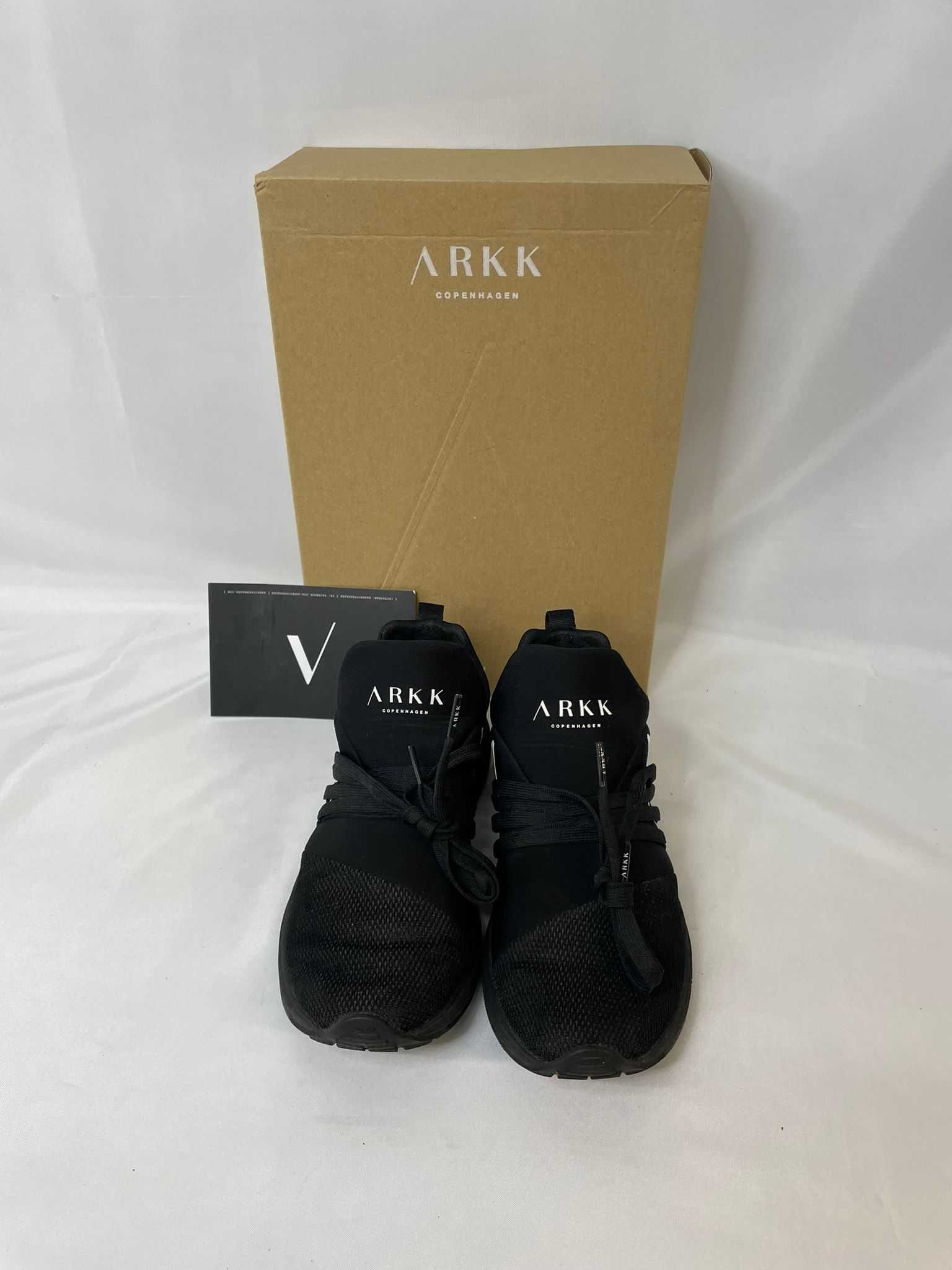 Arkk copenhagen raven mesh sneakersy czarne lekkie 39