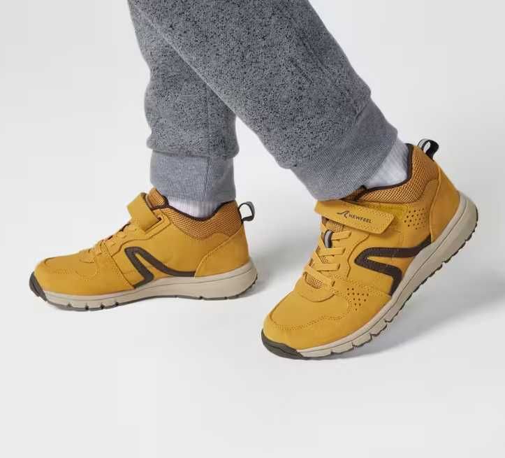 Decathlon подростковые кожаные кроссовки на липучках Размер 39