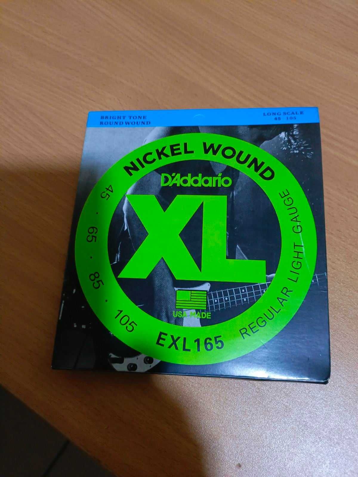 Струни для басгітари D'ADDARIO EXL 180-220