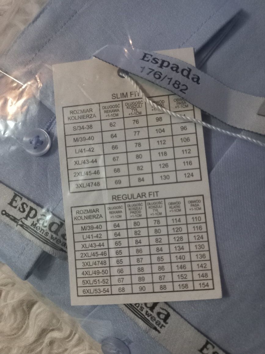 Elegancka koszula męska 3xl