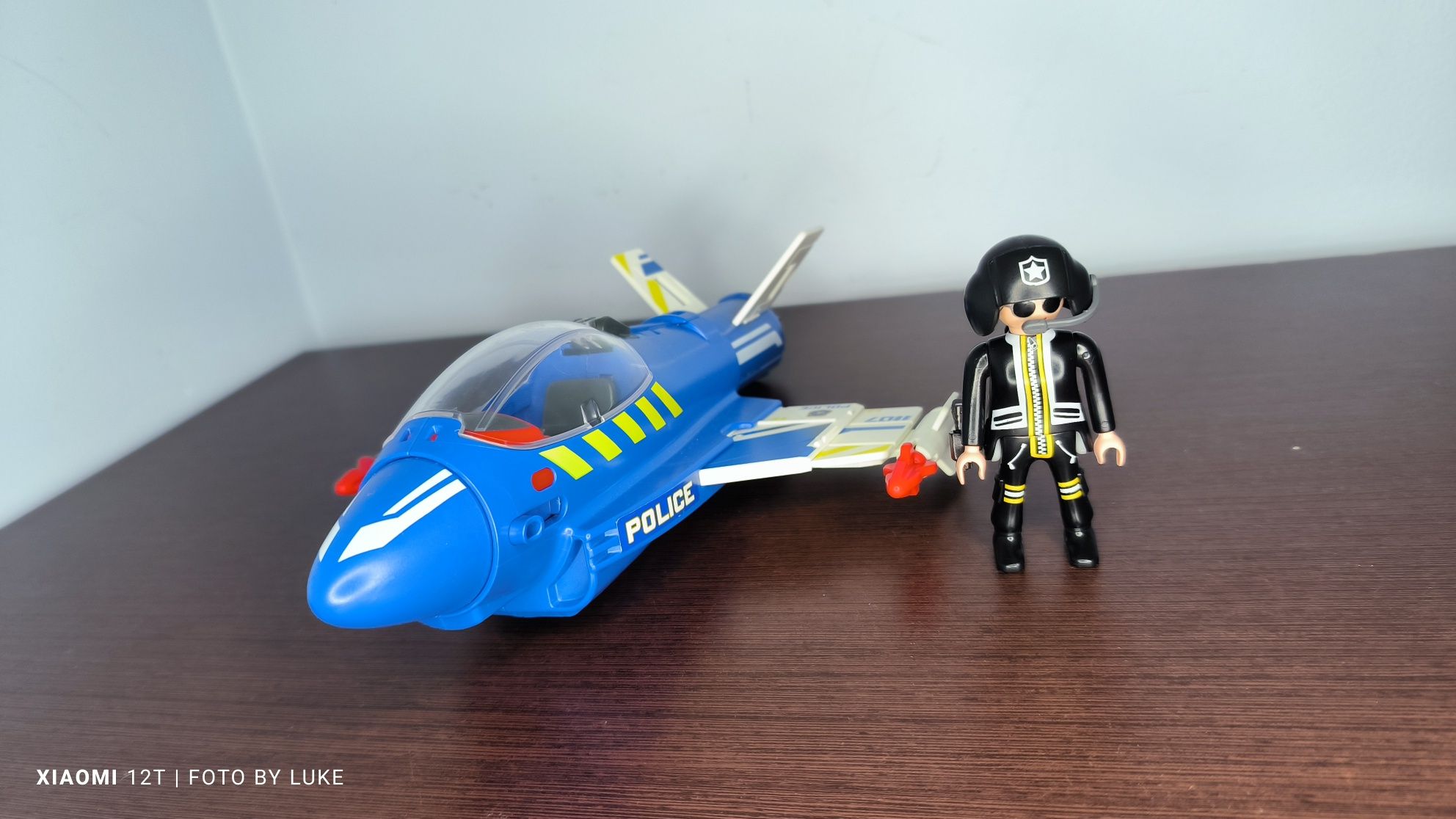 Playmobil odrzutowiec policyjny samolot