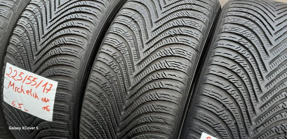 Opony Zimowe 225÷55÷17÷.MICHELIN.Cena 800 zł kpl-4 szt.Montaż.Wysyłka.