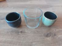 Conjunto de 3 vasos