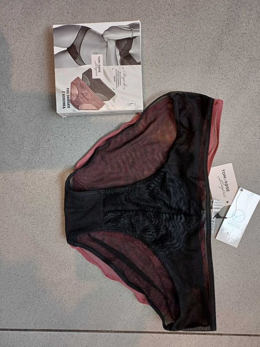 Majtki, figi damskie z koronką r. L