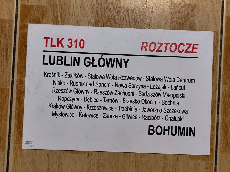 Tablica kierunkowa TLK Roztocze