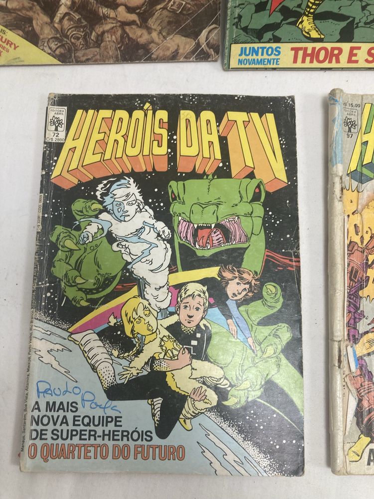 5 Livros Heróis da TV, Banda Desenhada