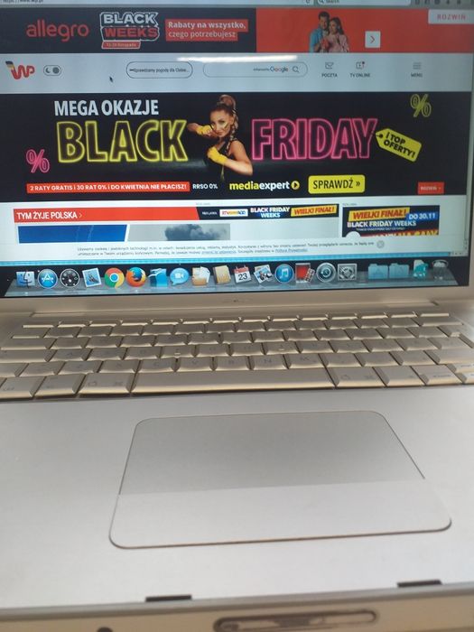 Laptop Macbook Pro 3.1, dysk SSD 240 Gb.