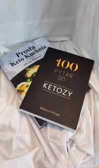 Książki Mateusz Ostręga 100 pytań do ketozy i Prosta keto kuchnia