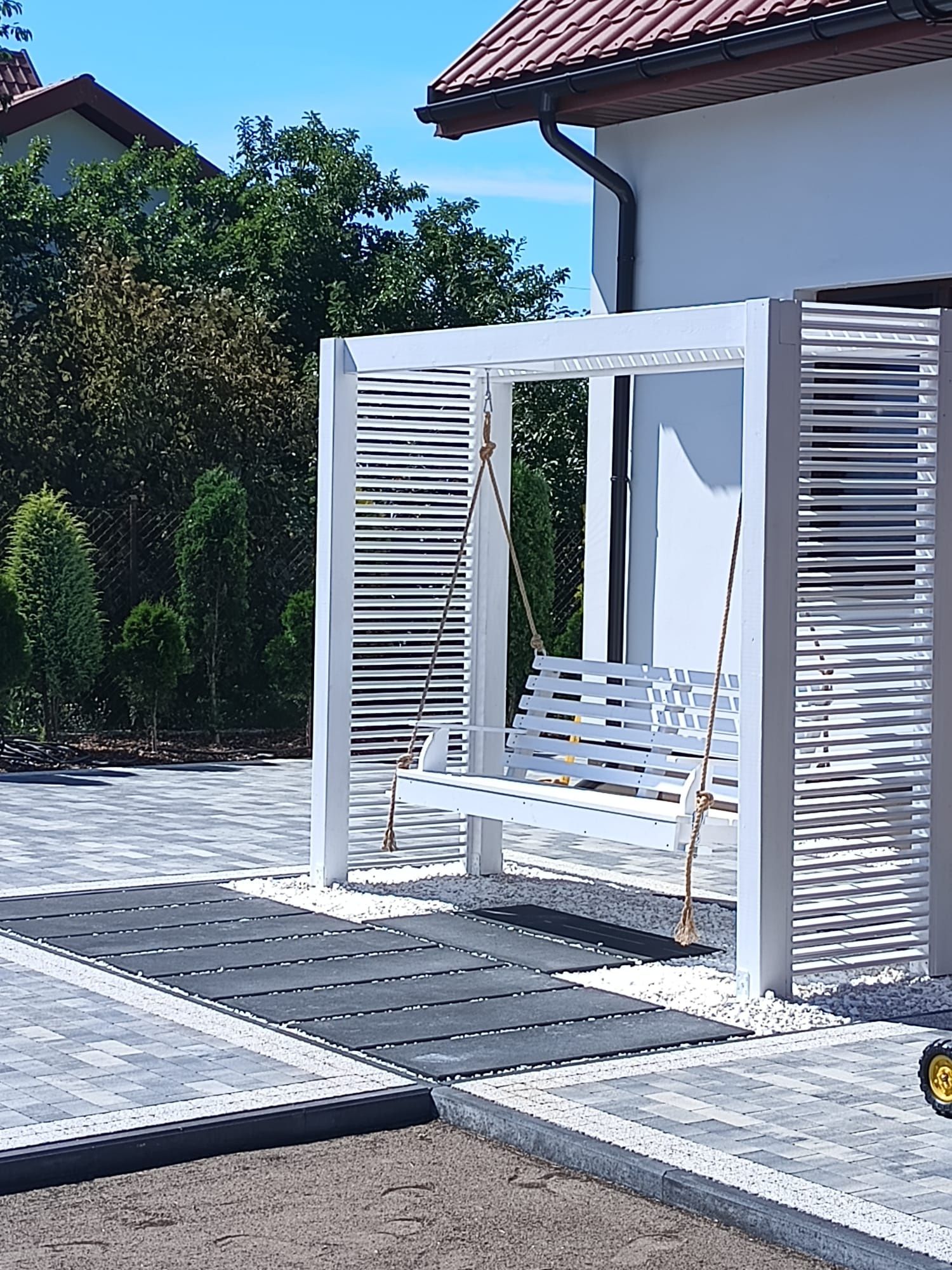 Pergola z huśtawką