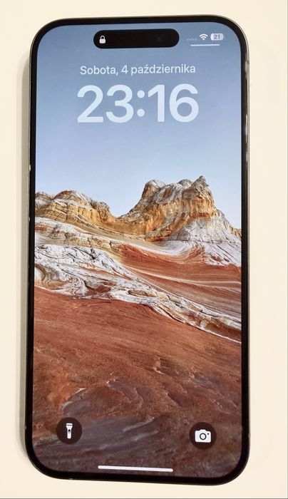 iPhone 15 pro 256GB, Natural Titanium + szklo i etui SPIGEN - Gratis!