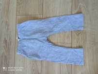 Spodnie z domieszką lnu h&m 86 cm