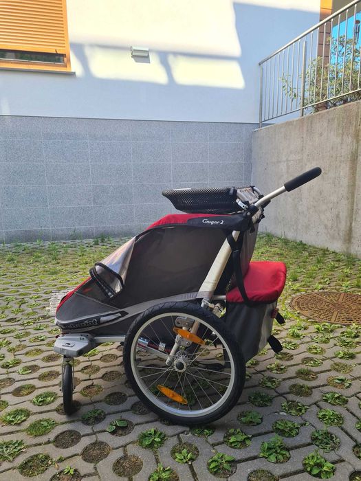 Przyczepka rowerowa Thule Chariot Cougar 2 amortyzowana dla 2 dzieci