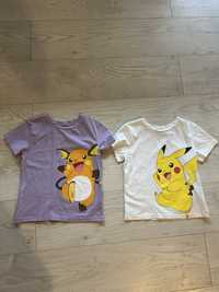 Koszulki tshirty pokemon 110/116 h&m dziecięce