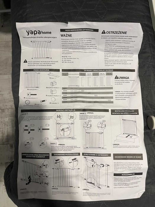 DWIE barierki zabezpieczająca  bramka dla dzieci