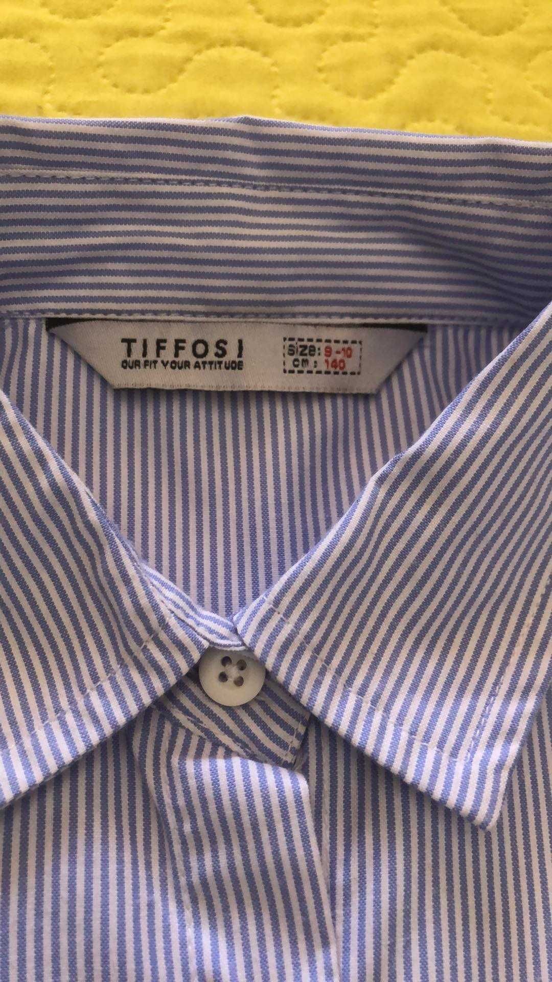 Camisa as riscas de menina Tiffosi