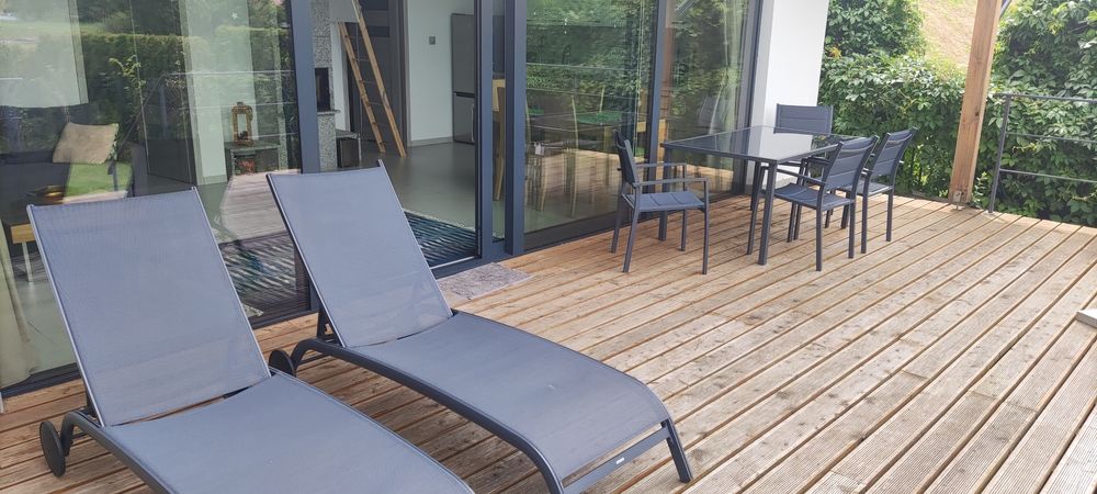 Mazury domek całoroczny nad jeziorem Dorotowo Majdy własna plaża molo