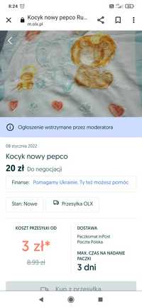 Kocyk dziecięcy większy