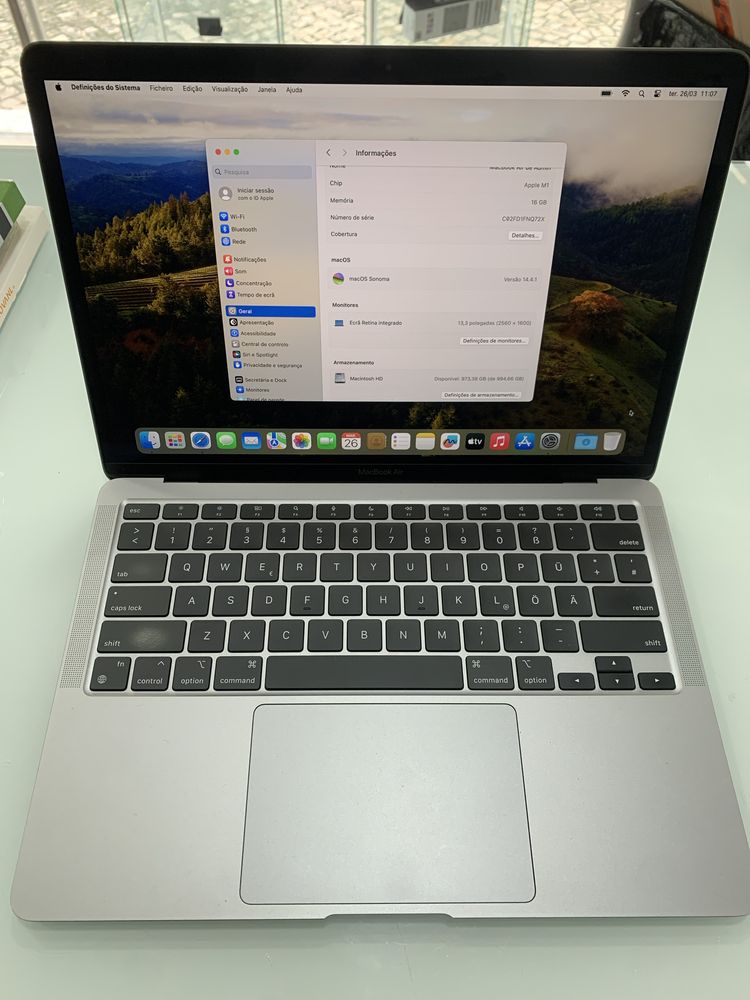 Macbook Air M1 16G Ram 1 TB SSD