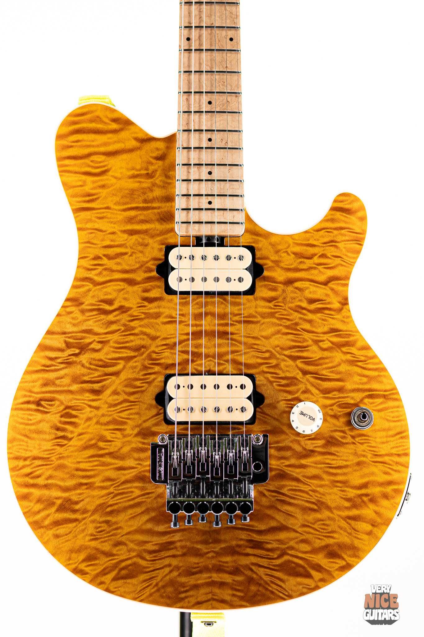 Ernie Ball Music Man BFR Axis Double Trouble Quilt Maple Top and Back
