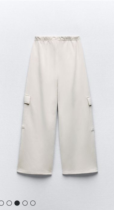 Нові штани карго ZARA розмір М приємного світлого кольору