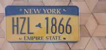 New York tablica rejestracyjna USA oryginal