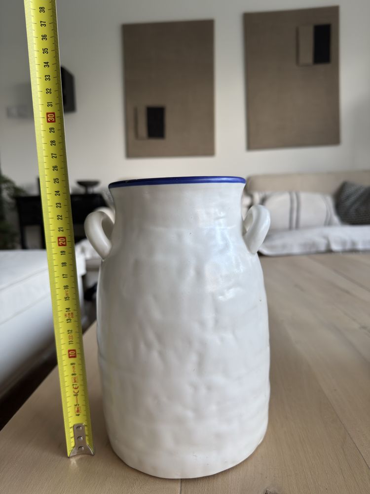 Wazon duży ceramiczny biały