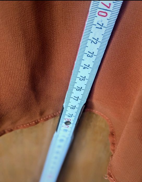 Okazja! Atmosphere r.S ruda cudna sukienka mini, litera A, lata '70 !!