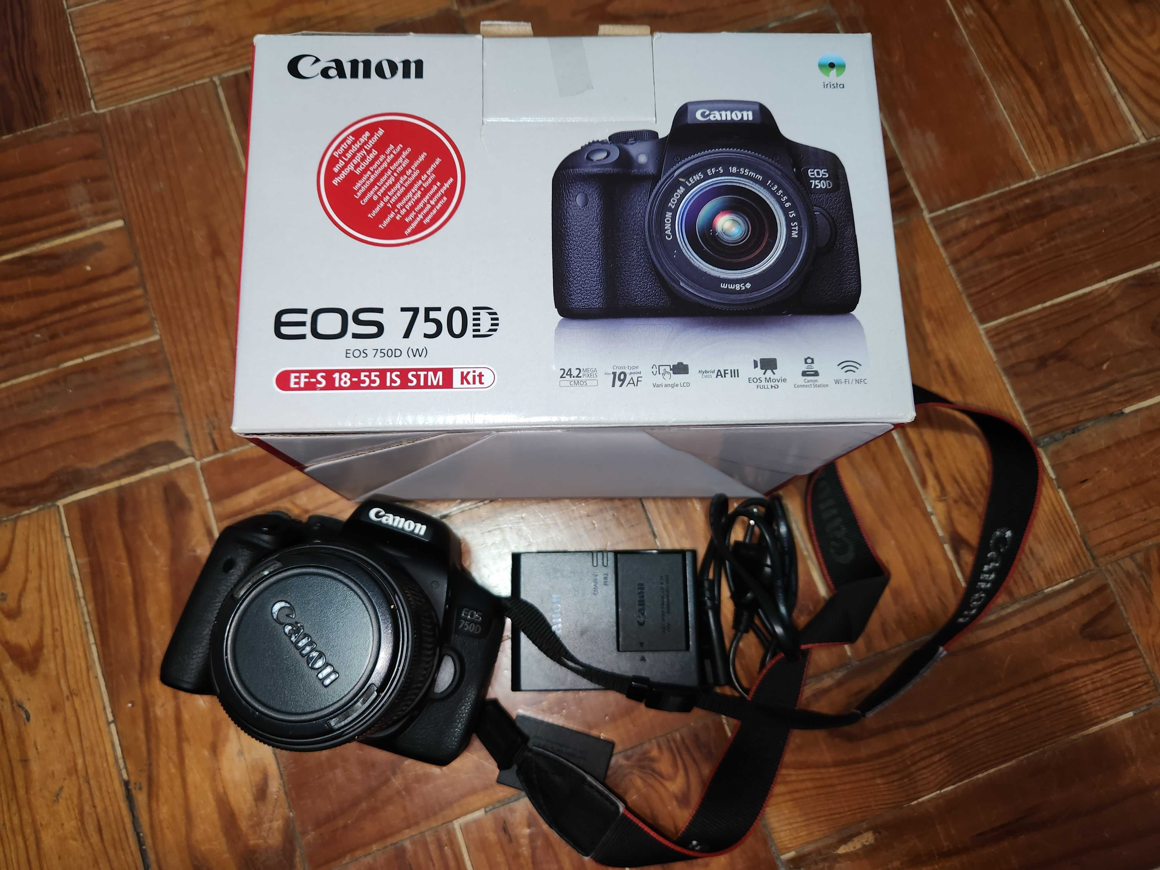 Maquina fotográfica Canon EOS750D