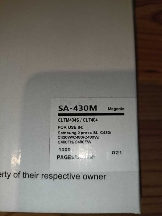 CLT 404 CLTK 404S TONERY SAMSUNG C480FW C430W zestaw