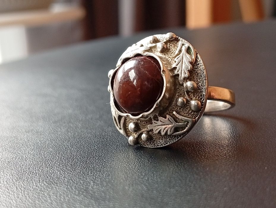 Srebrny pierścionek Warmet roz. 13, PRL