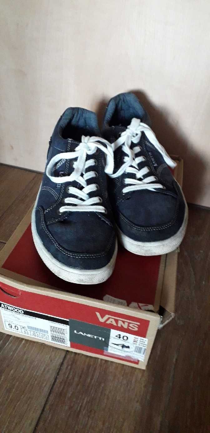 Tenisówki trampki Lanetti Vans rozm 40 granatowe jeans jak nowe