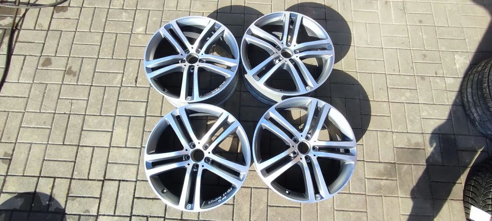 FELGI ALU STOPNIOWANE 5X112 2x8.5J x20 CALI ET 55.6 fi 66.6 2x8.5J x 20 CALI ET42 MERCEDES ML GL GLS KOMPLET 4 SZTUKI
