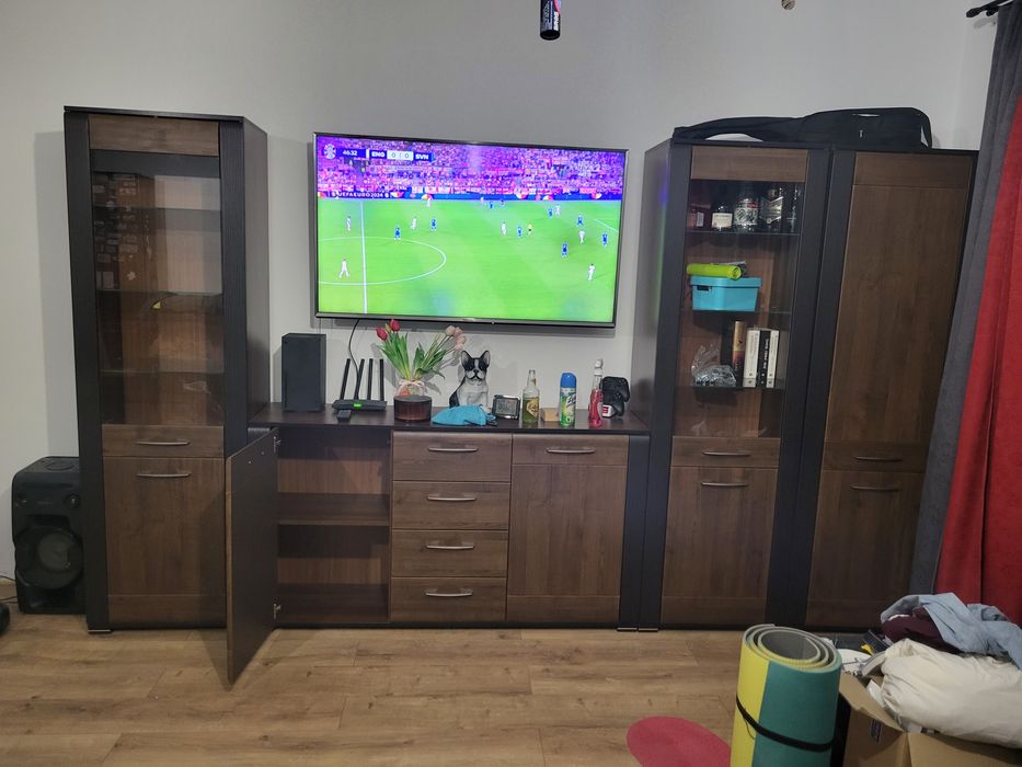 Zestaw mebli/meblościanka, meble do salonu, 7 elementów