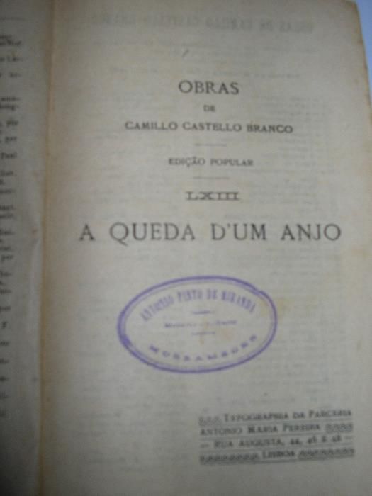 A Queda d'Um Anjo, Camilo Castelo Branco ( 1917)