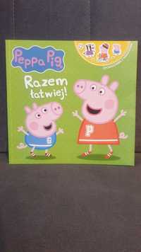 Świnka Peppa Peppa pig opowieści z naklejkami: Razem Łatwiej