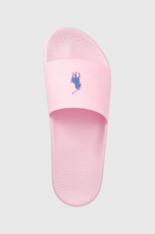 Klapki różowe z logo Polo Ralph Lauren 48