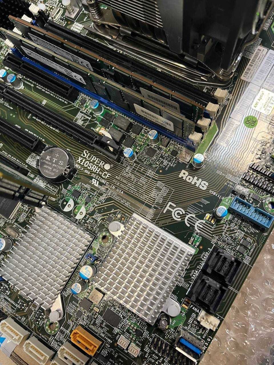 Серверный комплект Supermicro X10SRH-CF + Xeon E5-2697 v3 + 64Gb DDR4