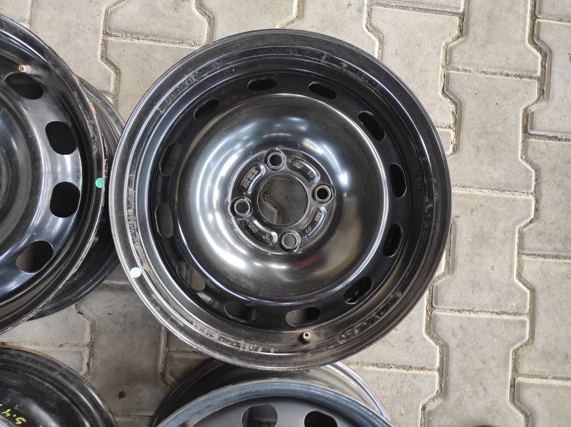 Felgi stalowe 6x15 cali 4x108 ET37.5 Ford EcoSport Fiesta KA#4423