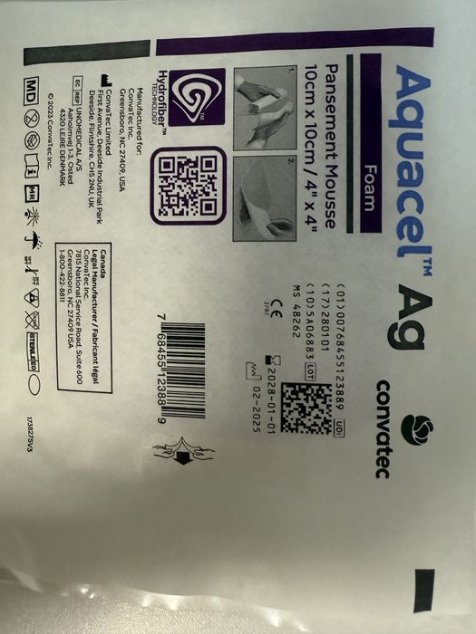 Aquacel Ag Foam 10 x 10 - 10 sztuk